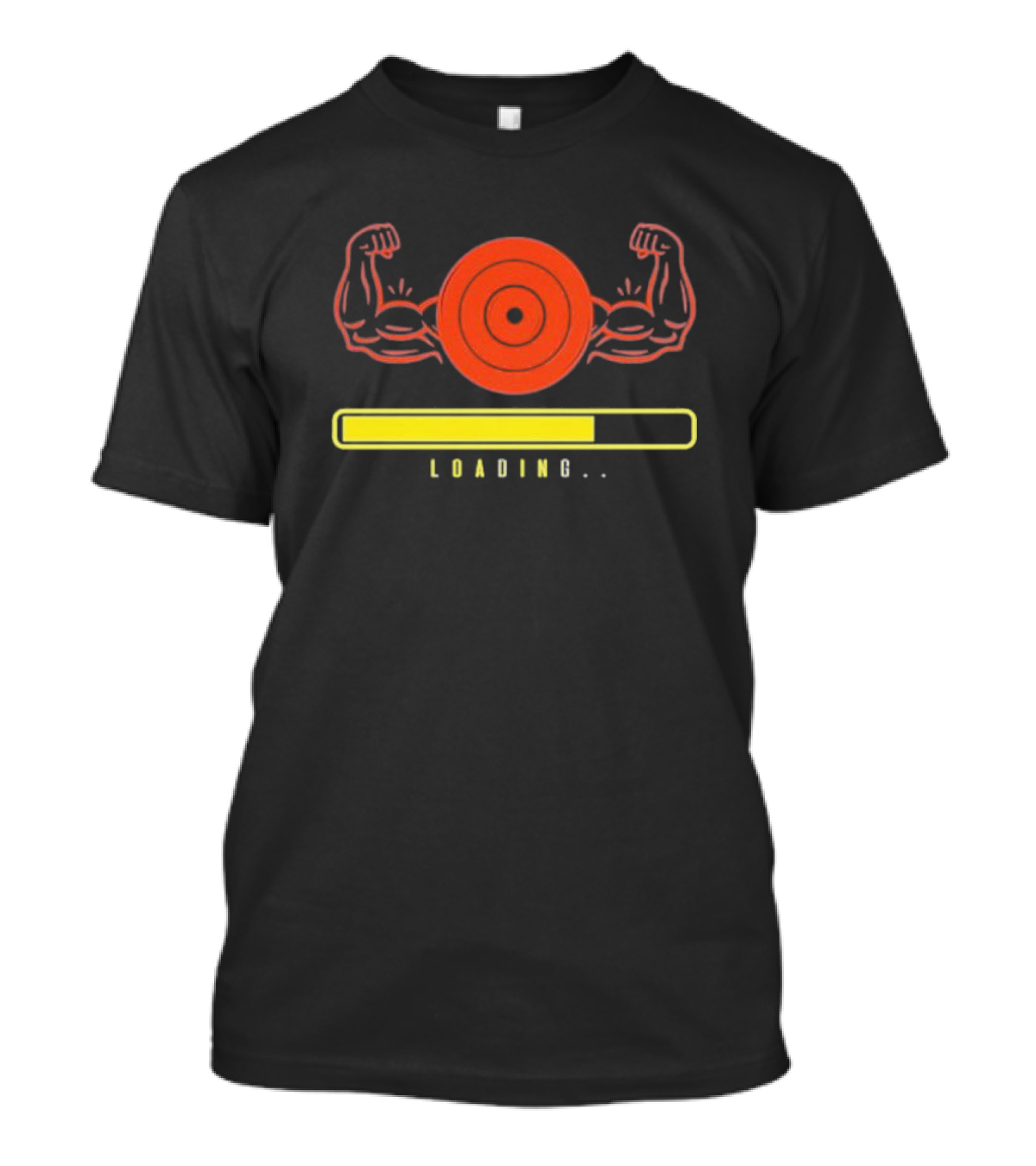 Muscles Loading Bodybuilding Workout Target Humor T-Shirt