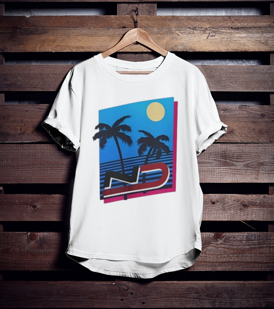 ND Natalie Decker Sunshine Season Palm Trees Moonlit Vibes T-Shirt