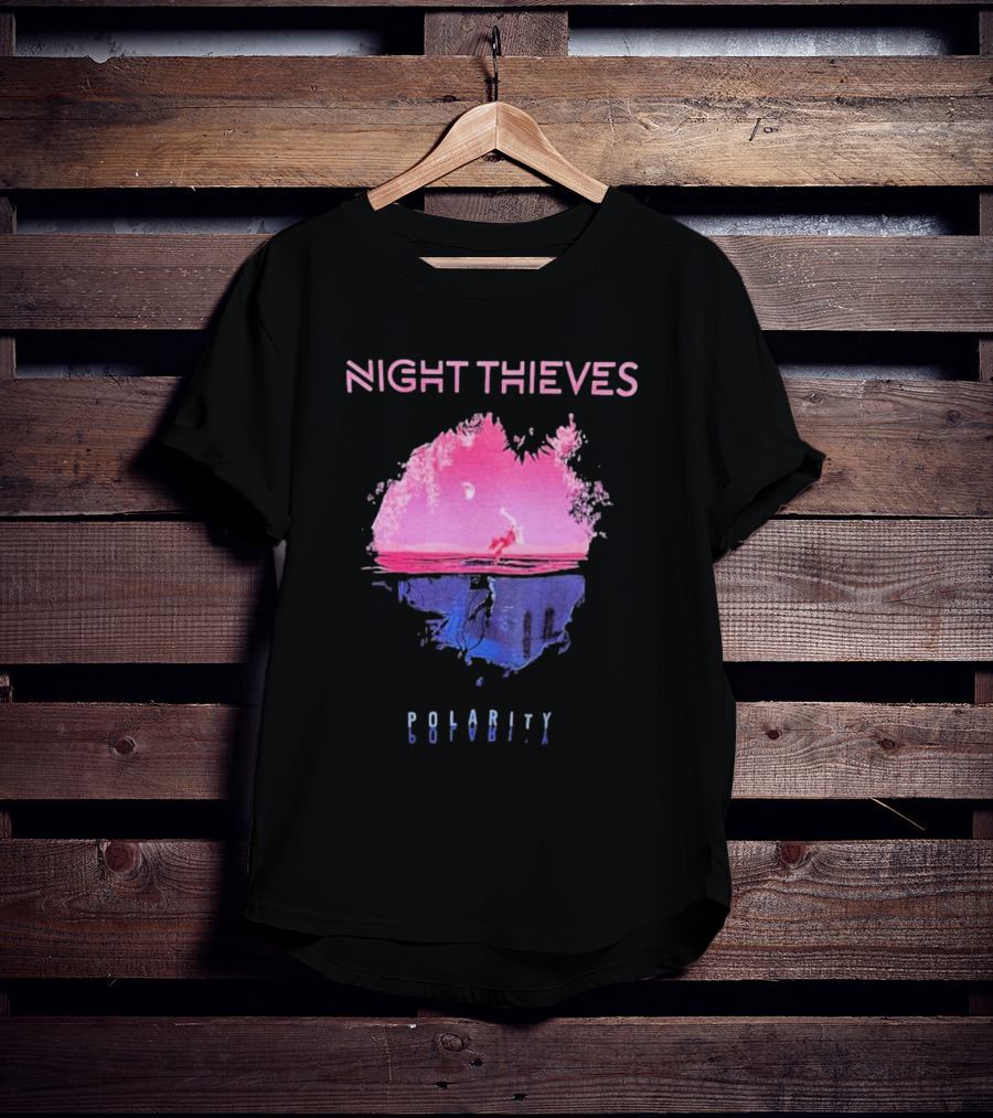 Night Thieves Polarity Pink And Blue Reflection Scene T-Shirt
