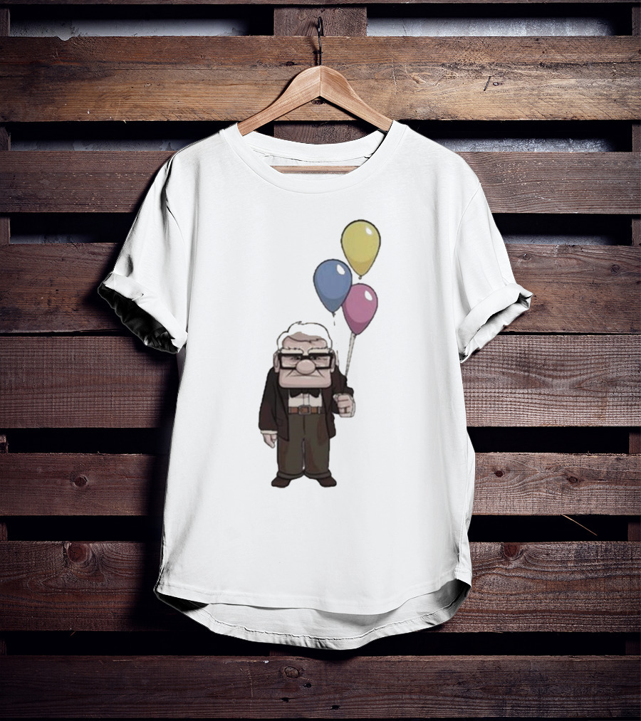 Nika Carl Fredricksen From Up Costume Geno Balloons Character T-Shirt