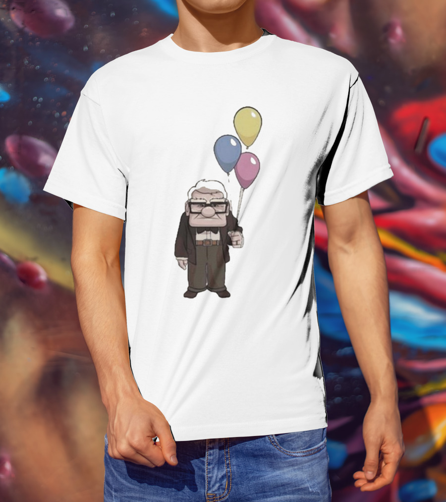 Nika Carl Fredricksen From Up Costume Geno Balloons Character T-Shirt