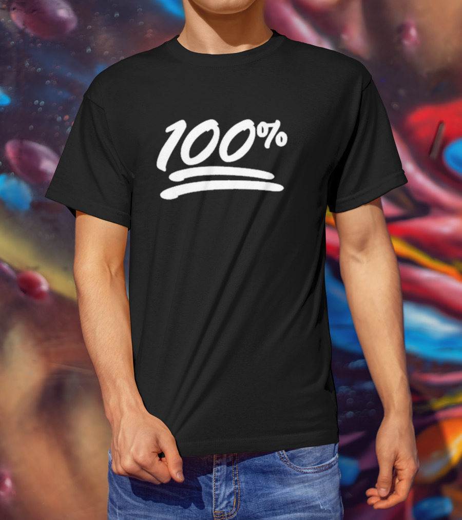 Not The Bee 100% Emoji Black T-Shirt