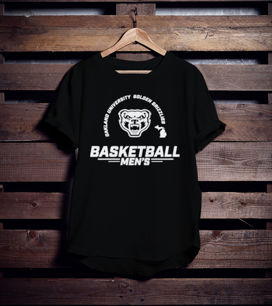Oakland University Golden Grizzlies Basketball Men's Team T-Shirt