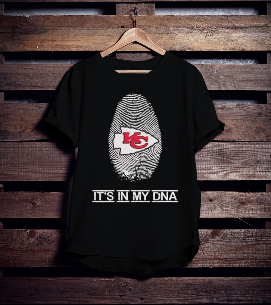 Kansas City Chiefs Fingerprint It's In My DNA T-Shirt