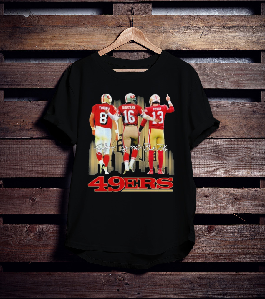 Young Montana Purdy 49ers Signatures Skyline T-Shirt
