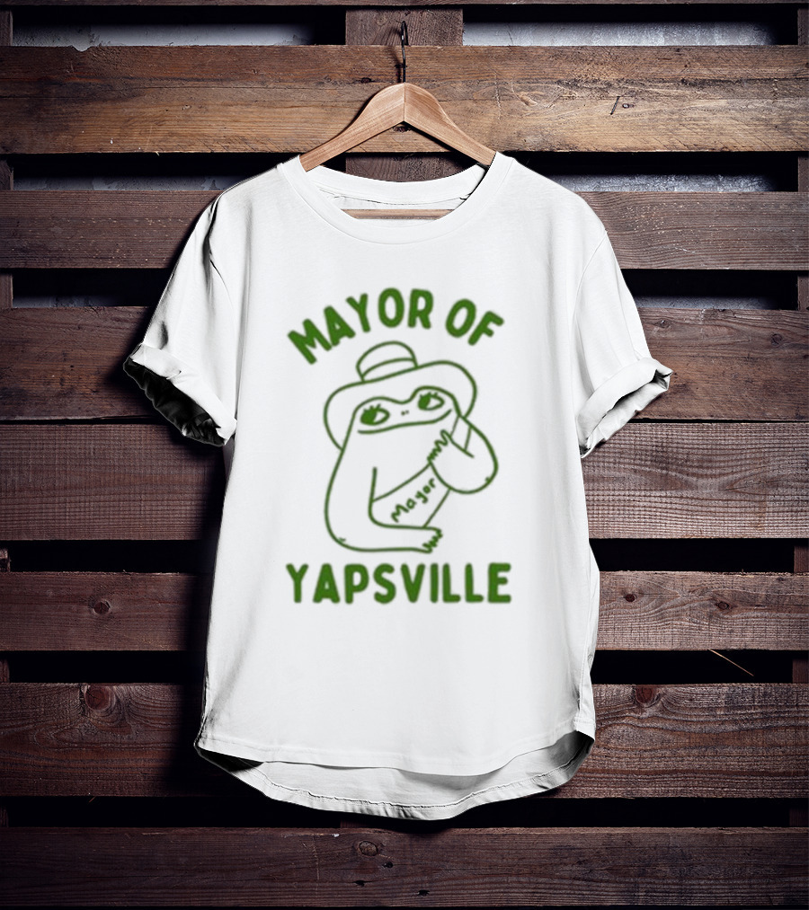 Mayor Of Yapville Frog Drawing T-Shirt