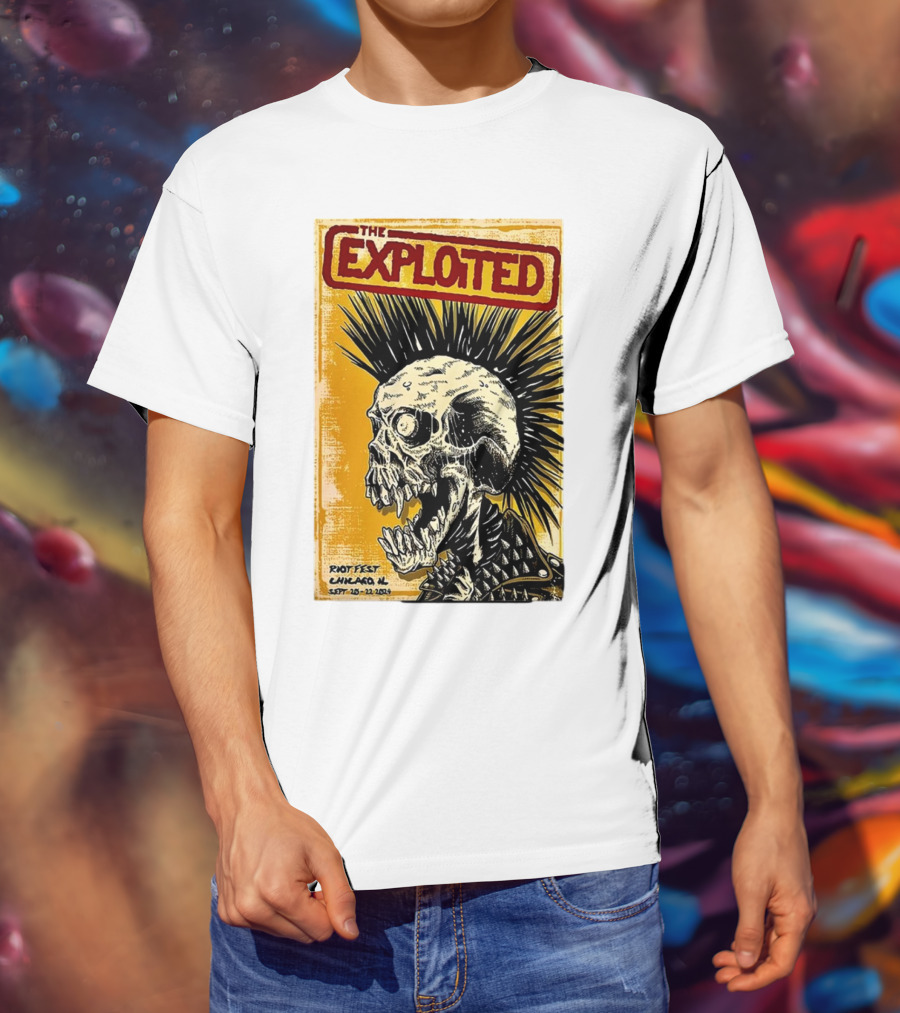 The Exploited Skull Riot Fest Chicago IL Sept 20-22 T-Shirt