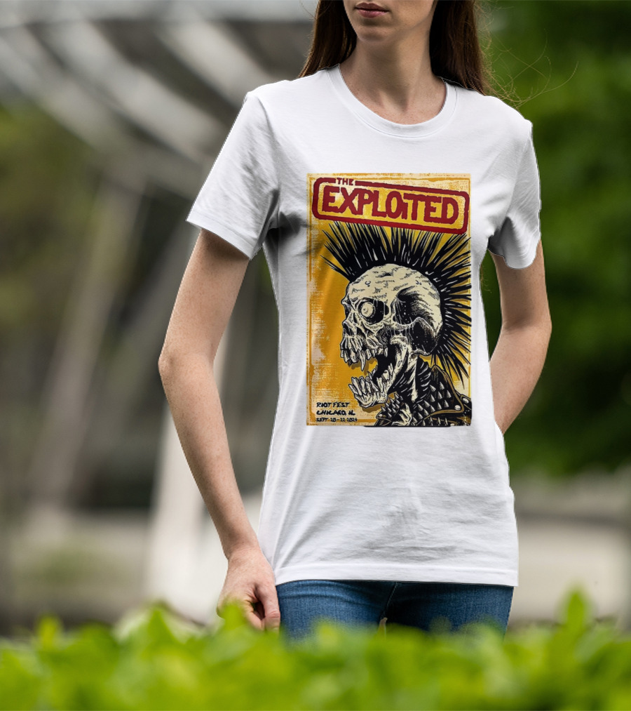 The Exploited Skull Riot Fest Chicago IL Sept 20-22 T-Shirt