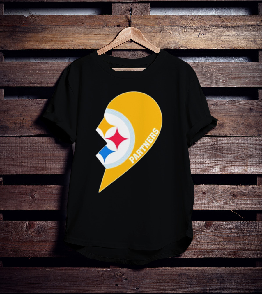 Steelers Partners Half Heart Logo Emblem T-Shirt