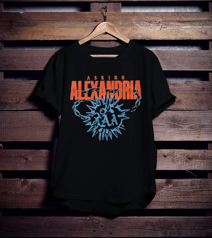 ASKING ALEXANDRIA BLUE FLAIL AND CHAIN T-Shirt