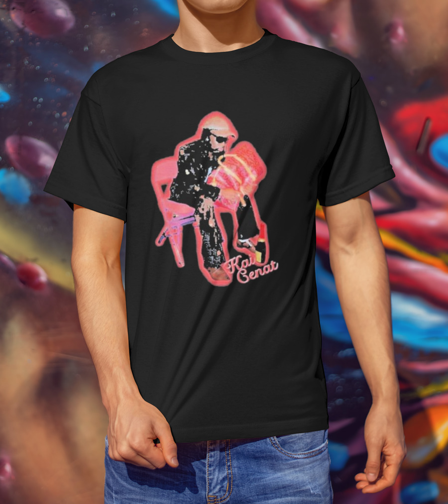 Kai Cenat Neon Style Artistic Pose T-Shirt