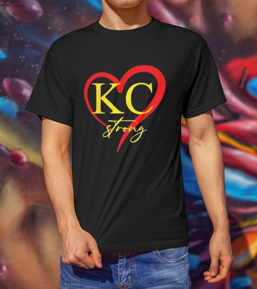 KC Strong Heart Design Kansas City Strong T-Shirt