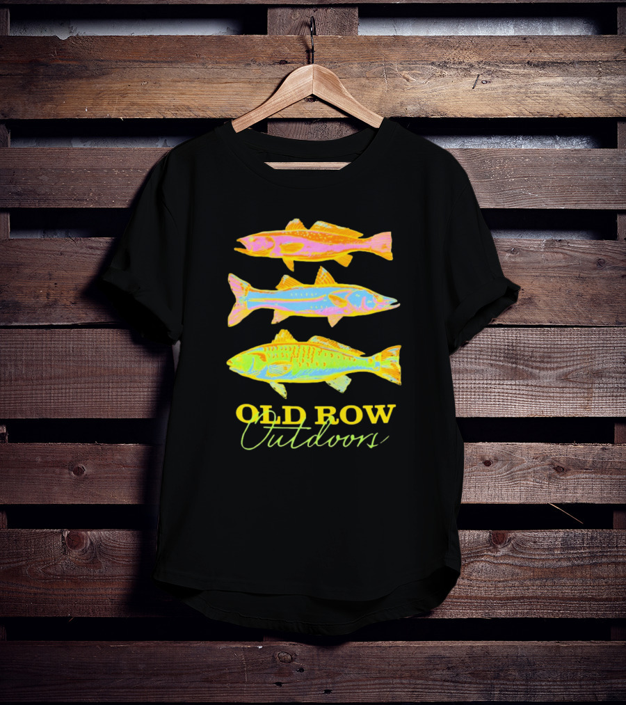 Old Row Outdoors Neon Fish Trio T-Shirt