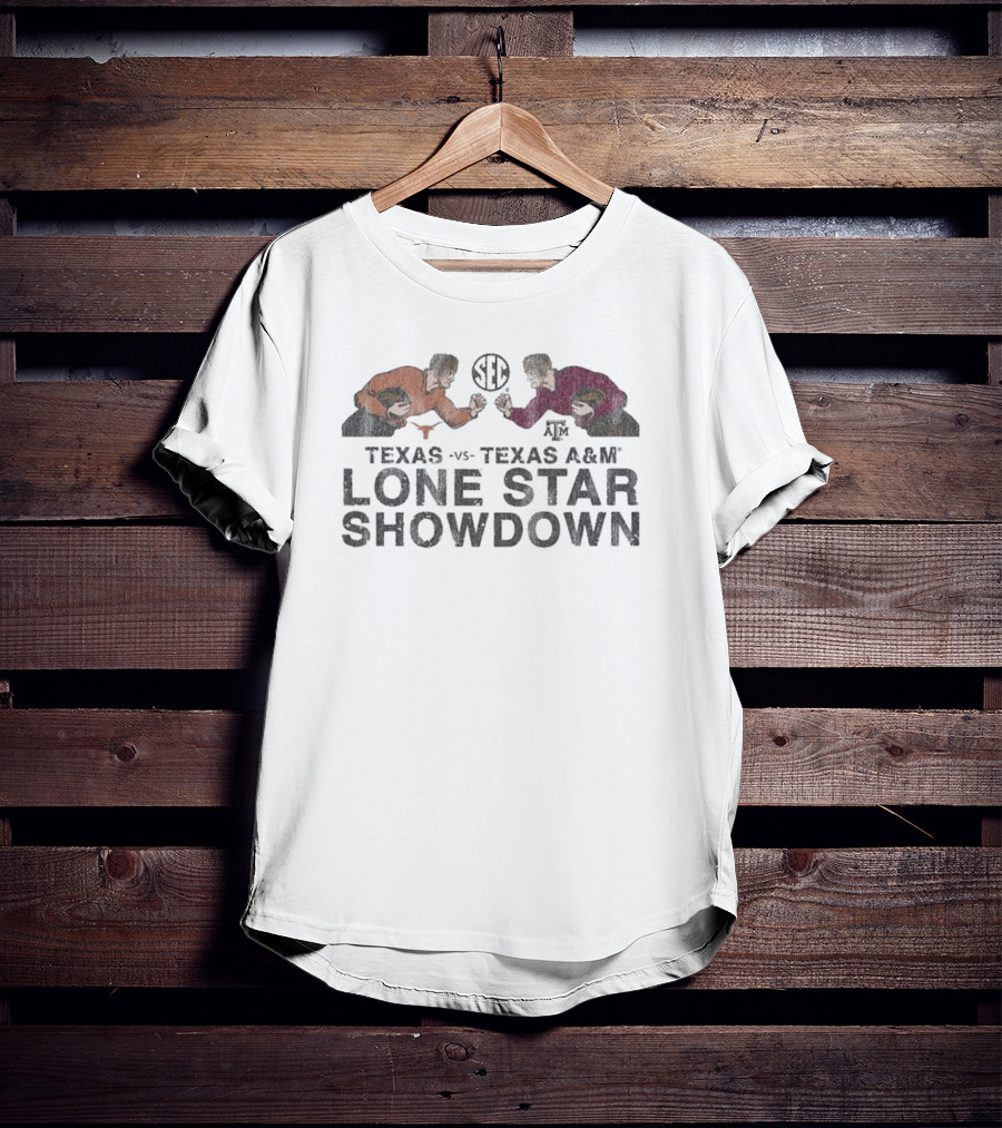 SEC Texas Longhorns Vs. Texas A&M Aggies Lone Star Showdown Retro T-Shirt