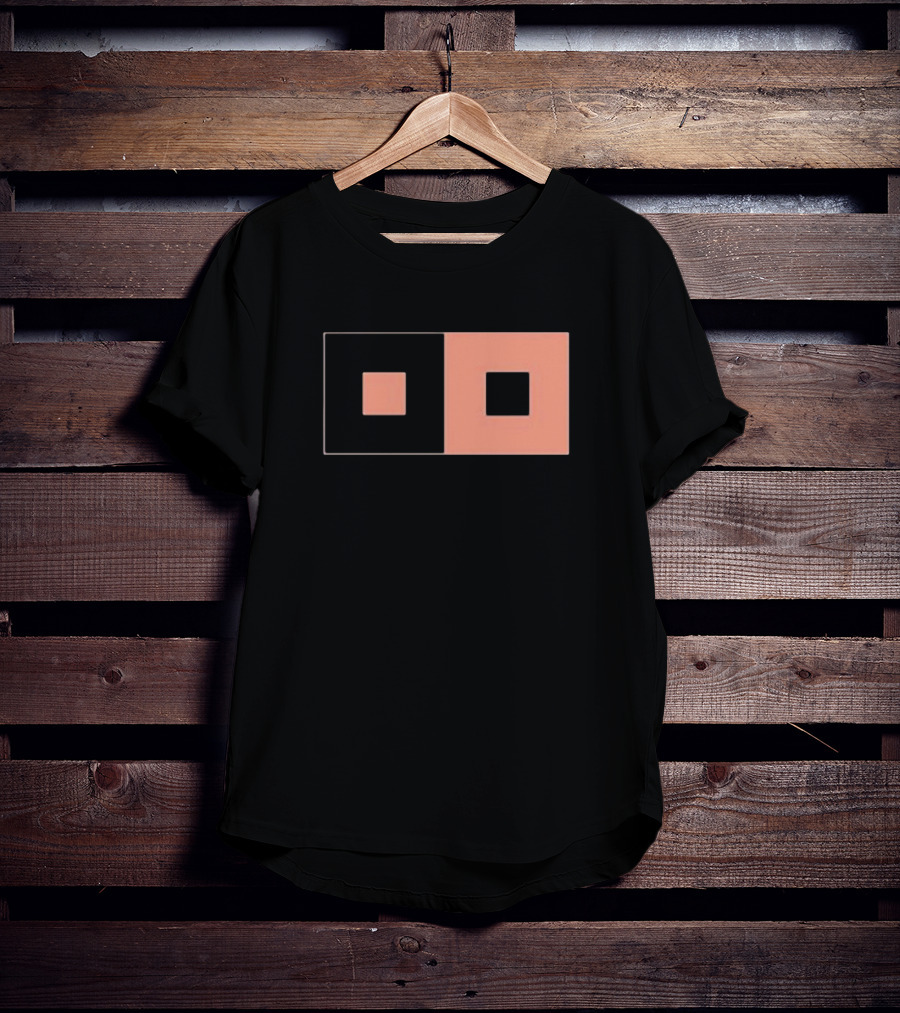 Sable Inverse Squares Minimalist Geometric T-Shirt