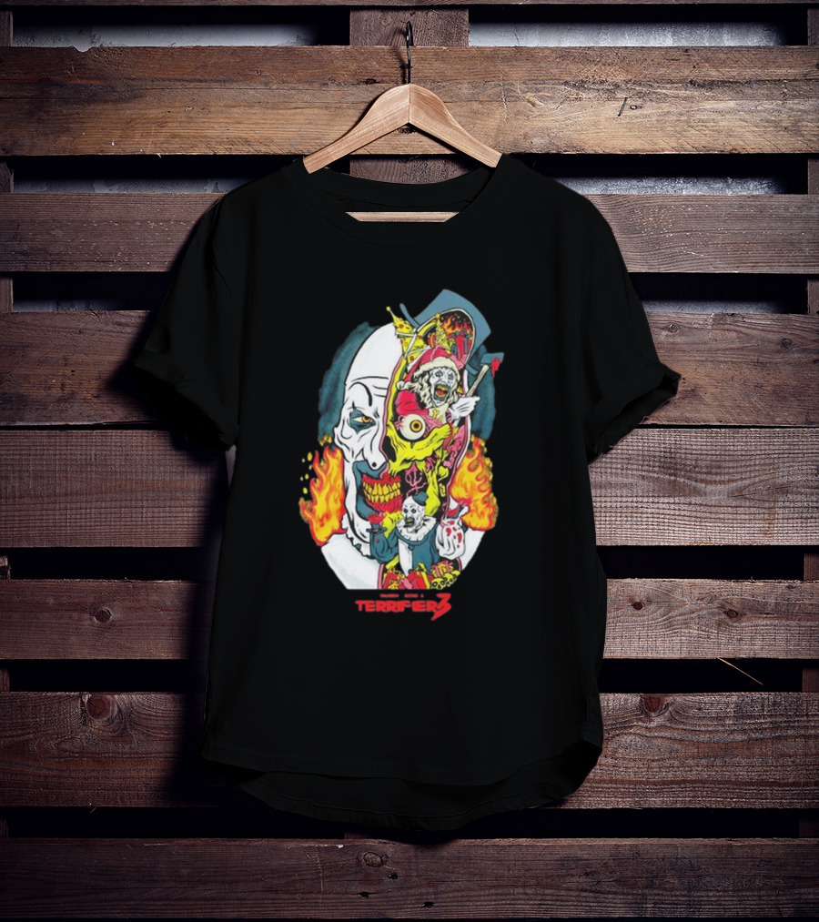 Terrifier 3 Terror Threads Season Of Slaughter Clown Horror T-Shirt