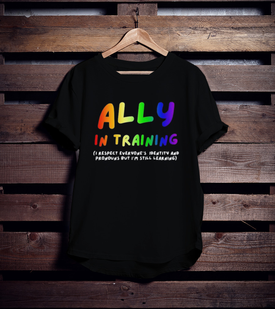Ally In Training Respecting Identity And Pronouns Learning T-Shirt