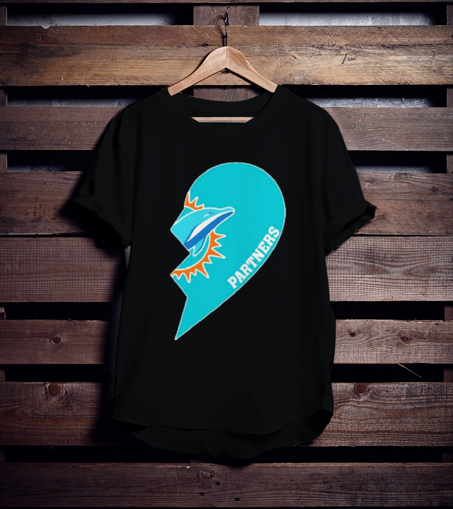 Miami Dolphins Partners Half Heart T-Shirt