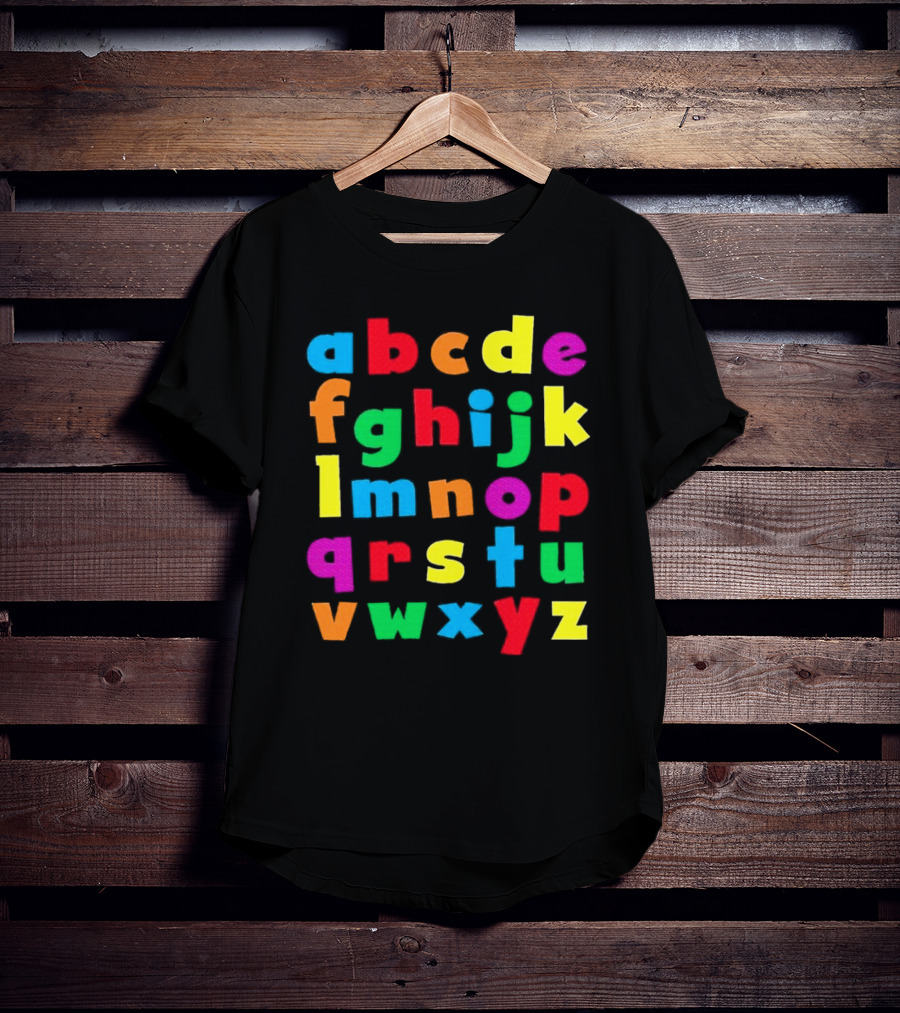 Colorful Alphabet Educational ABCs For Kids Learning T-Shirt