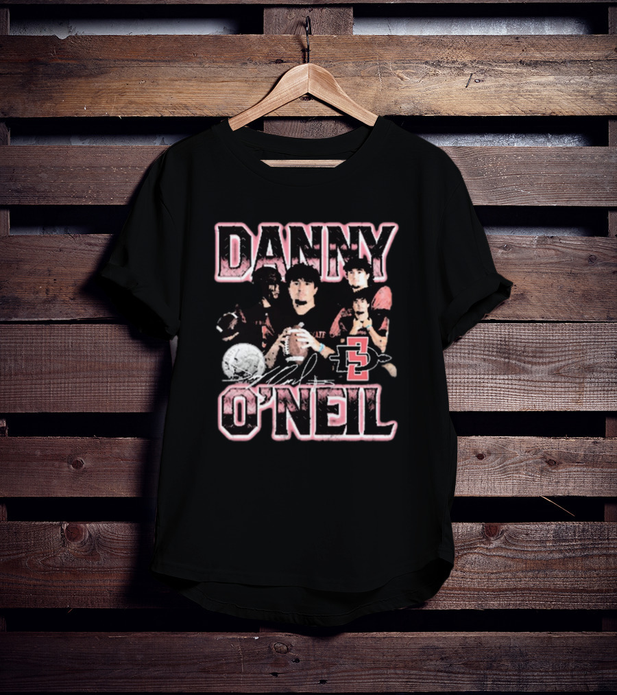 Danny O’Neil San Diego State Aztecs Football 90s Signature Retro T-Shirt