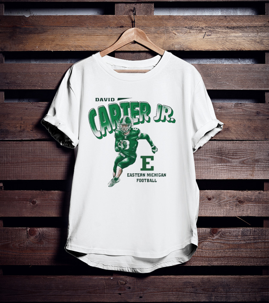 David Carter Jr. Football Eastern Michigan E T-Shirt