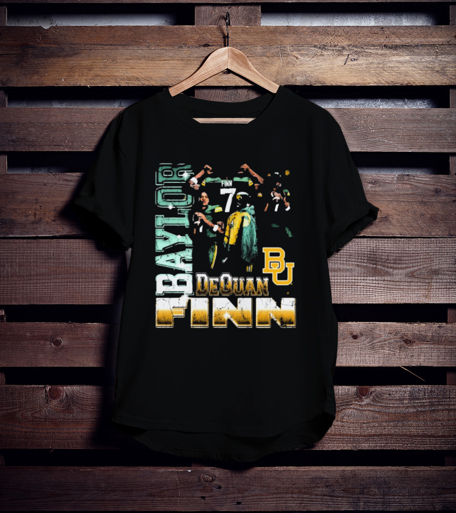 Baylor Bears Dequan Finn 7 BU T-Shirt