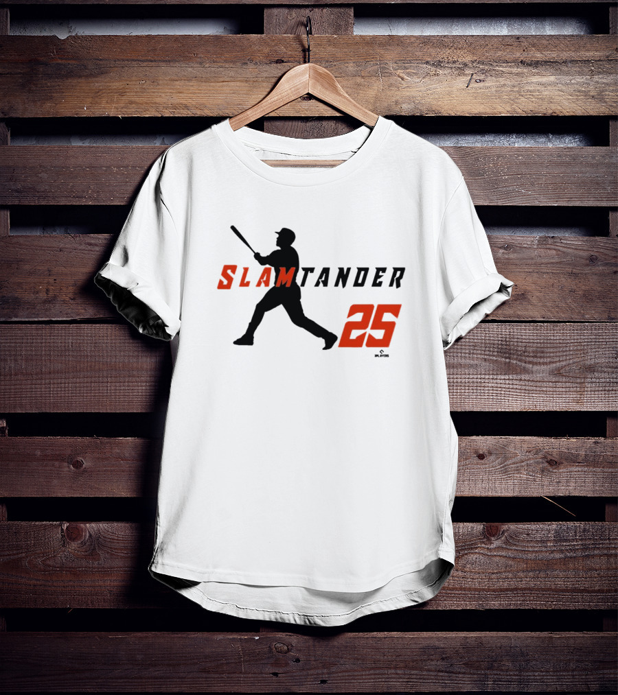 Anthony Santander Slamtander 25 Baltimore Orioles MLB Swing T-Shirt