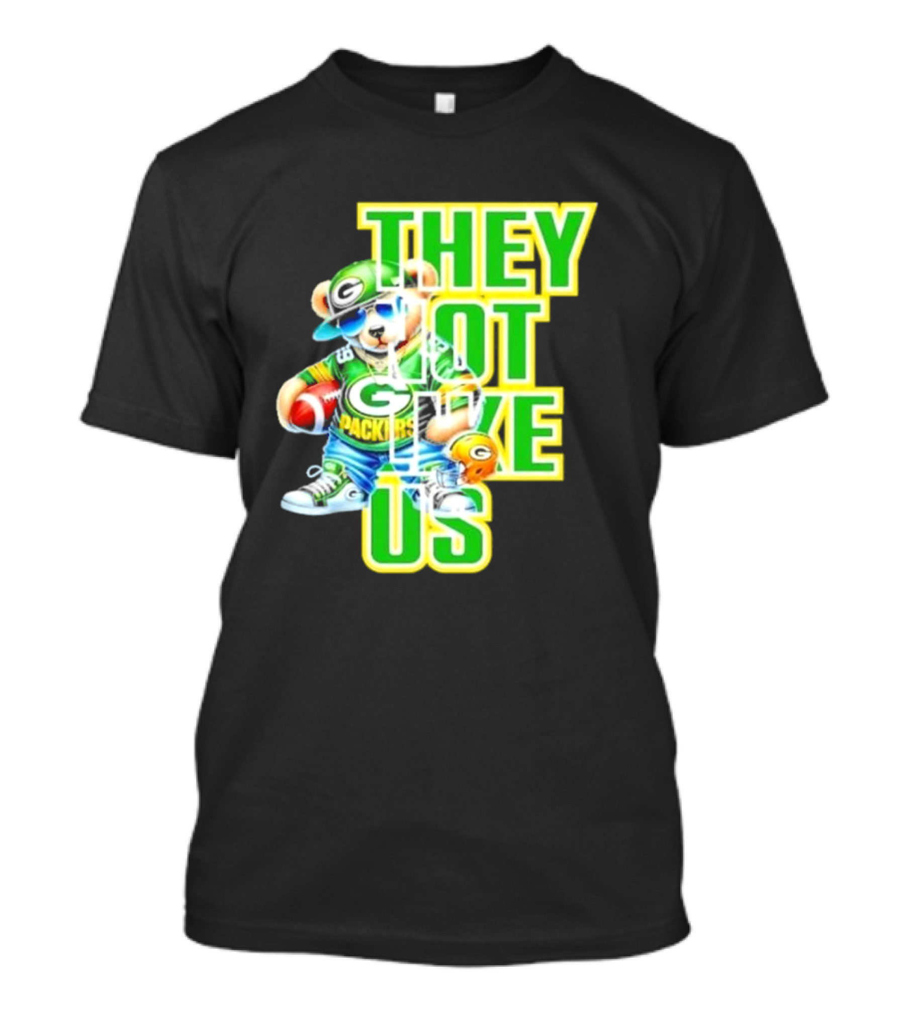 Green Bay Packers Bear They Not Like Us Football T-Shirt