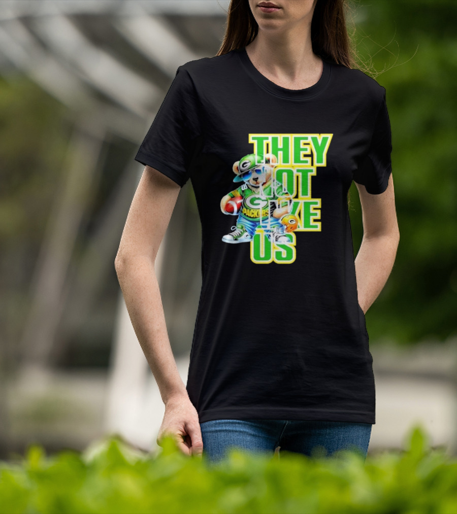 Green Bay Packers Bear They Not Like Us Football T-Shirt