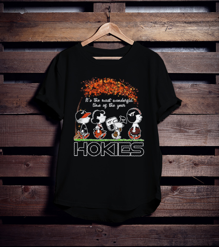 It’s The Most Wonderful Time Of The Year Hokies VT Peanuts Characters T-Shirt