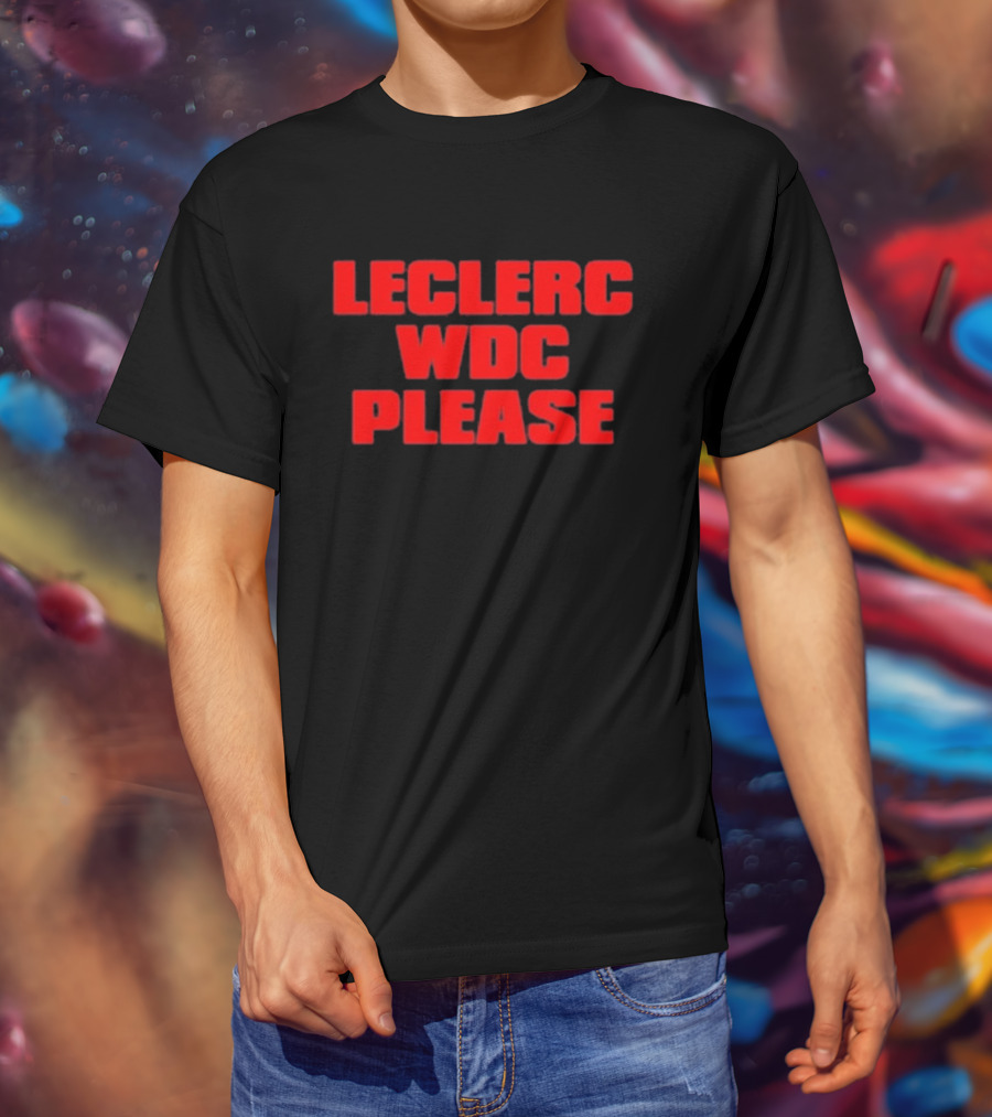 Leclerc WDC Please F1 Racing Champion Quest T-Shirt