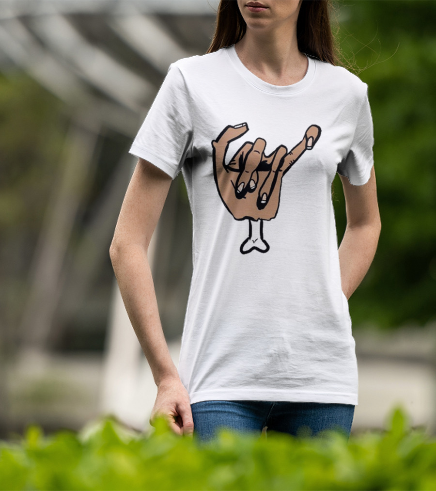 Ricky Berwick Crippled Bone Hand Gesture T-Shirt