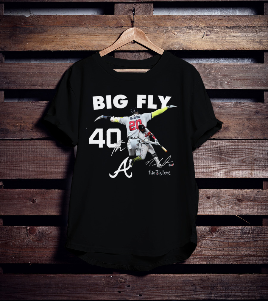 Big Fly 40th Braves Acuna Jr The Big Bear Ozuna 20 T-Shirt