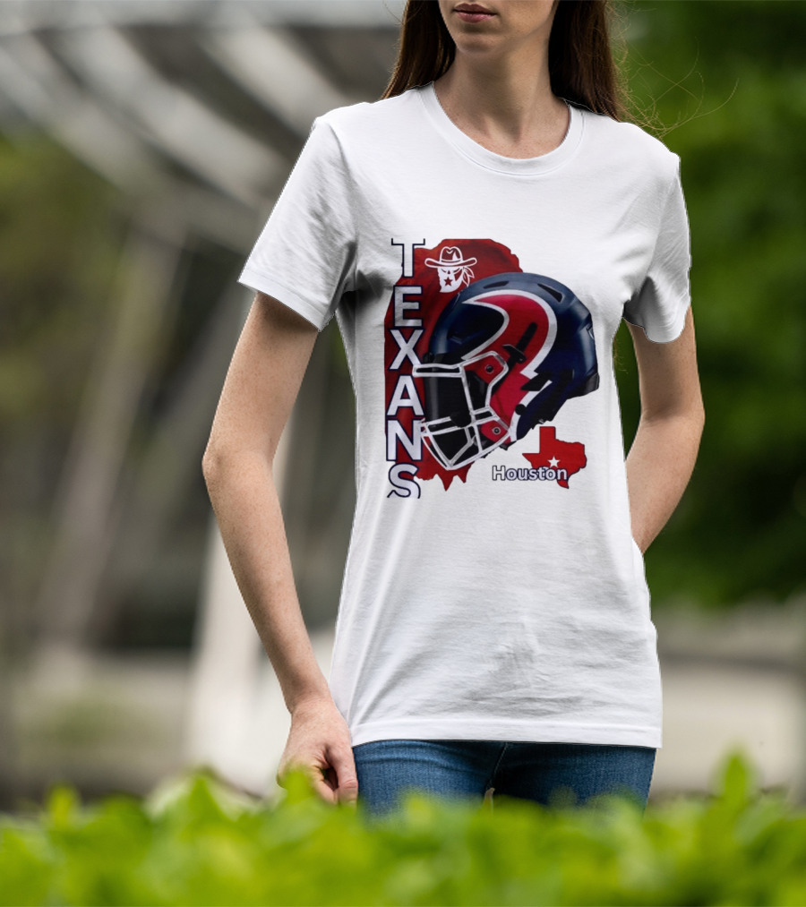 Texans Houston Team Spirit Sports Helmet Texans T-Shirt