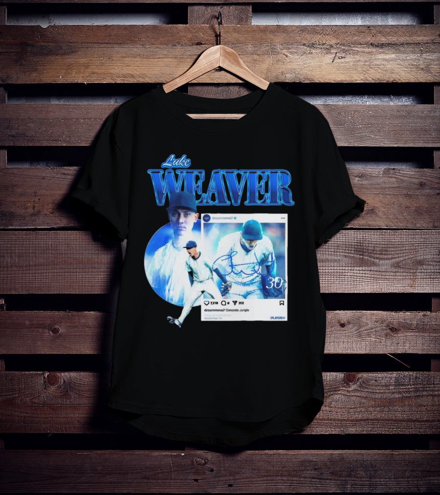 Luke Weaver Dream Weaver New York Concrete Jungle 30 Signature Playoffs T-Shirt