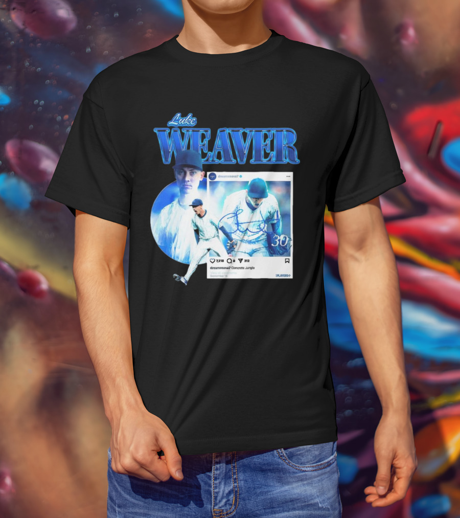 Luke Weaver Dream Weaver New York Concrete Jungle 30 Signature Playoffs T-Shirt