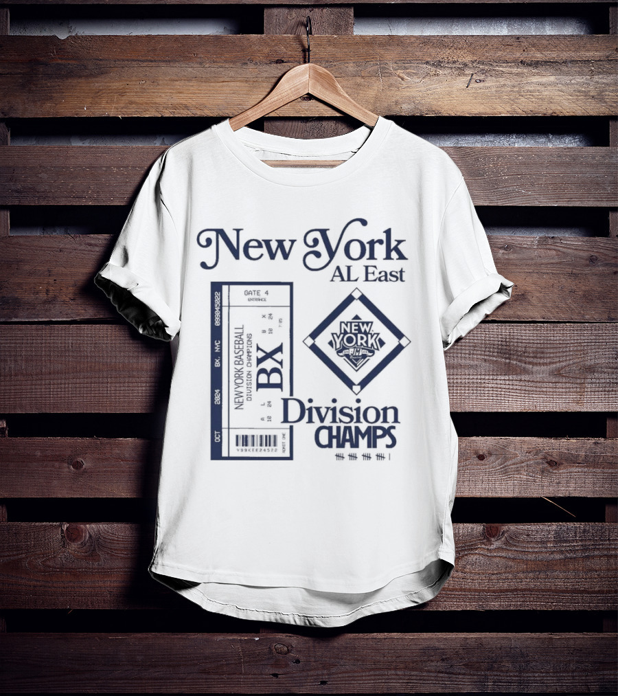 New York AL East BX Baseball Division Champs T-Shirt