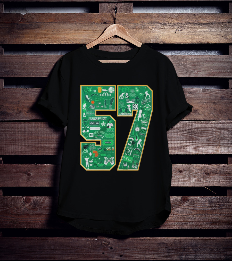 Oakland Athletics History Battle Of The Bay 57 Years Legends Sell 1989 MVP Rickey Henderson T-Shirt