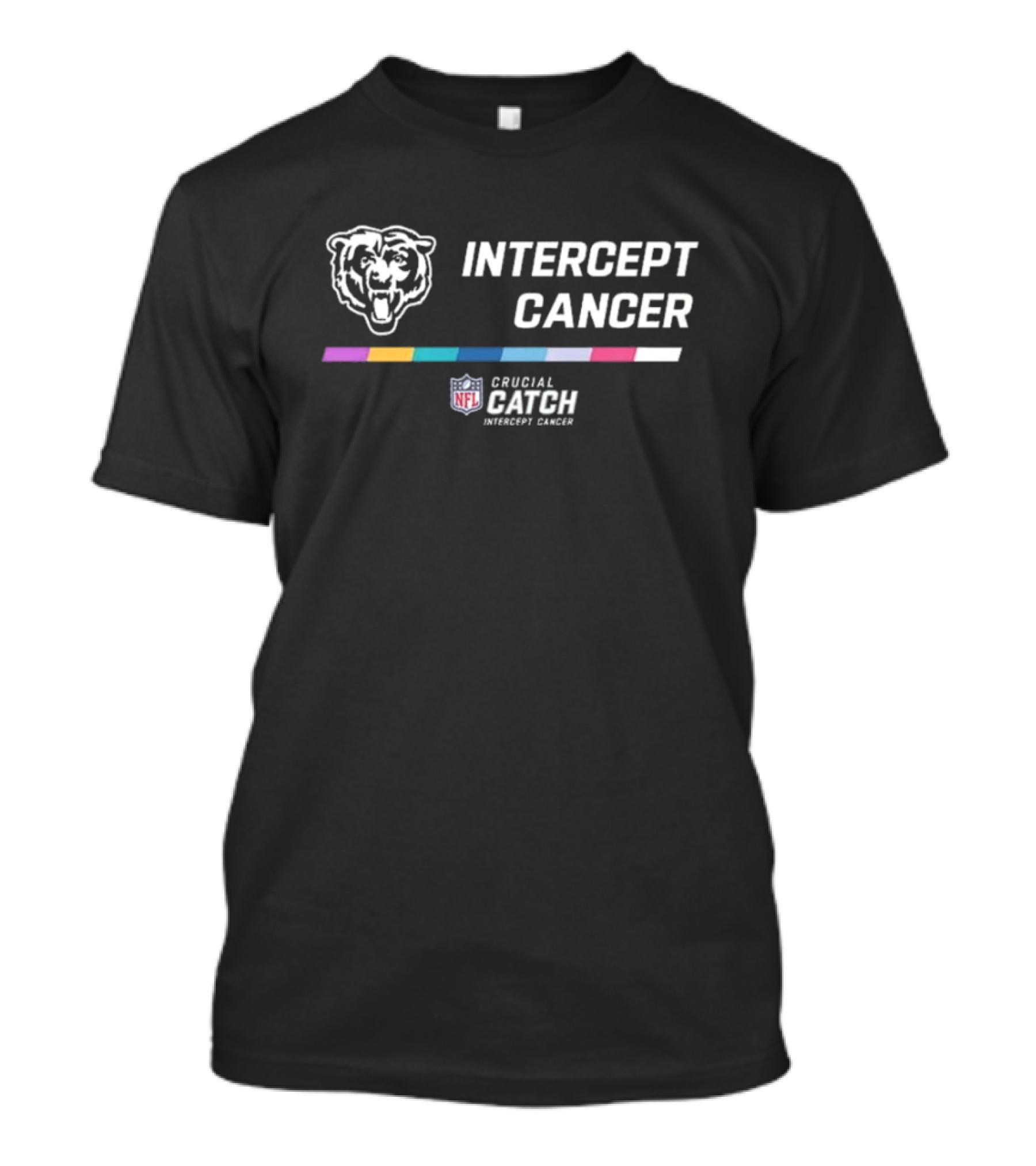 Chicago Bears Intercept Cancer NFL Crucial Catch T-Shirt