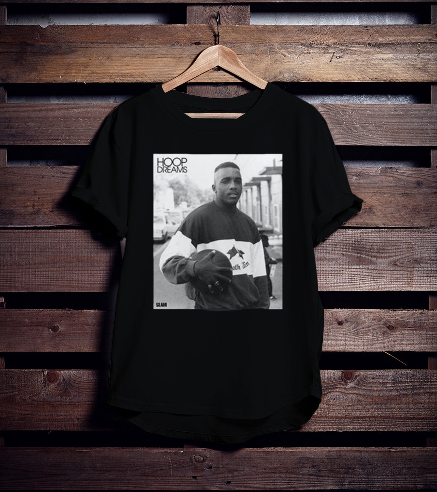 Hoop Dreams William Gates Photo Black And White SLAM T-Shirt