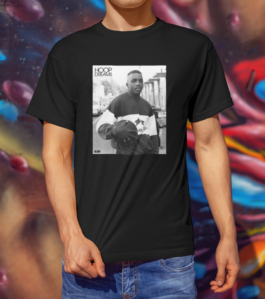 Hoop Dreams William Gates Photo Black And White SLAM T-Shirt