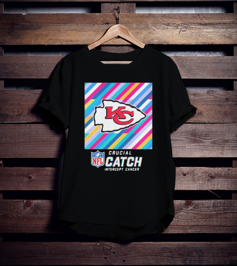 NFL Crucial Catch Intercept Cancer Kansas City Chiefs T-Shirt