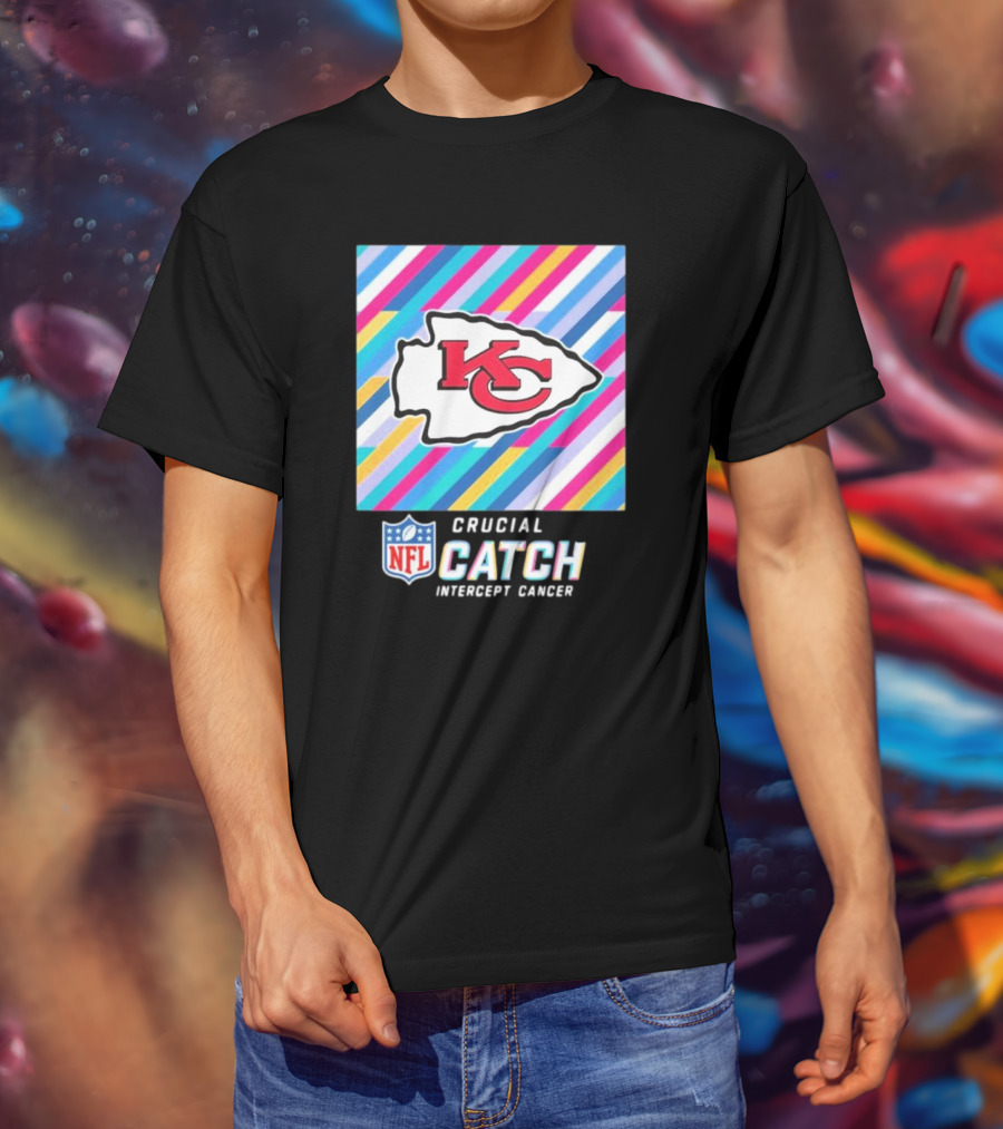 NFL Crucial Catch Intercept Cancer Kansas City Chiefs T-Shirt