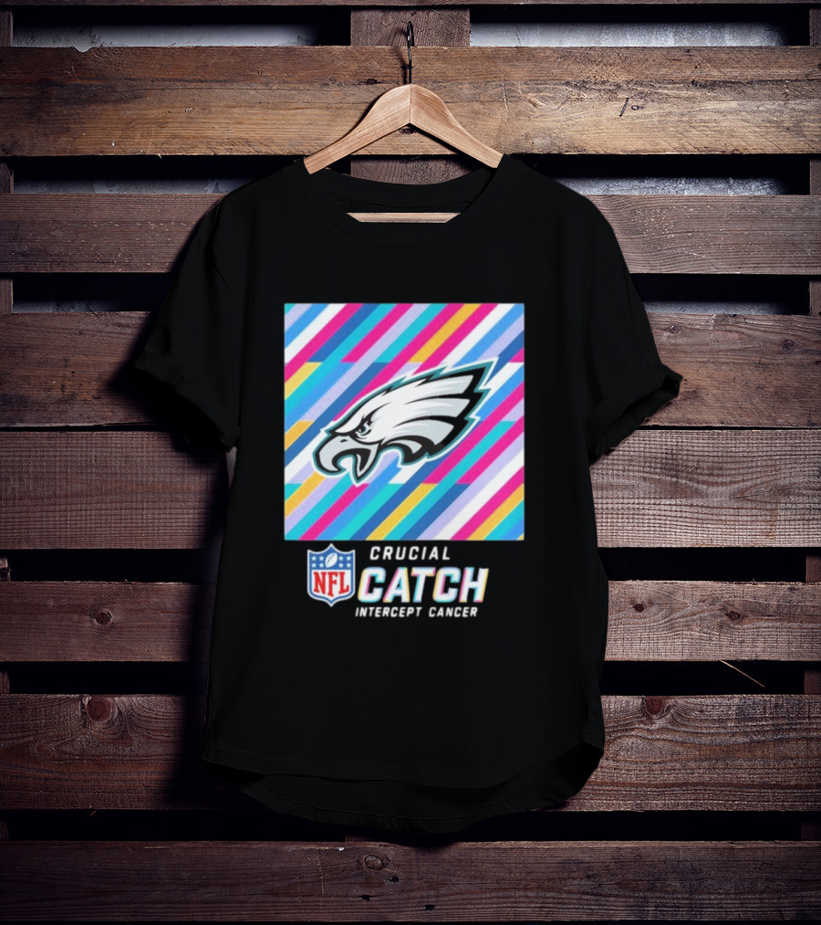 NFL Crucial Catch Intercept Cancer Philadelphia Eagles T-Shirt
