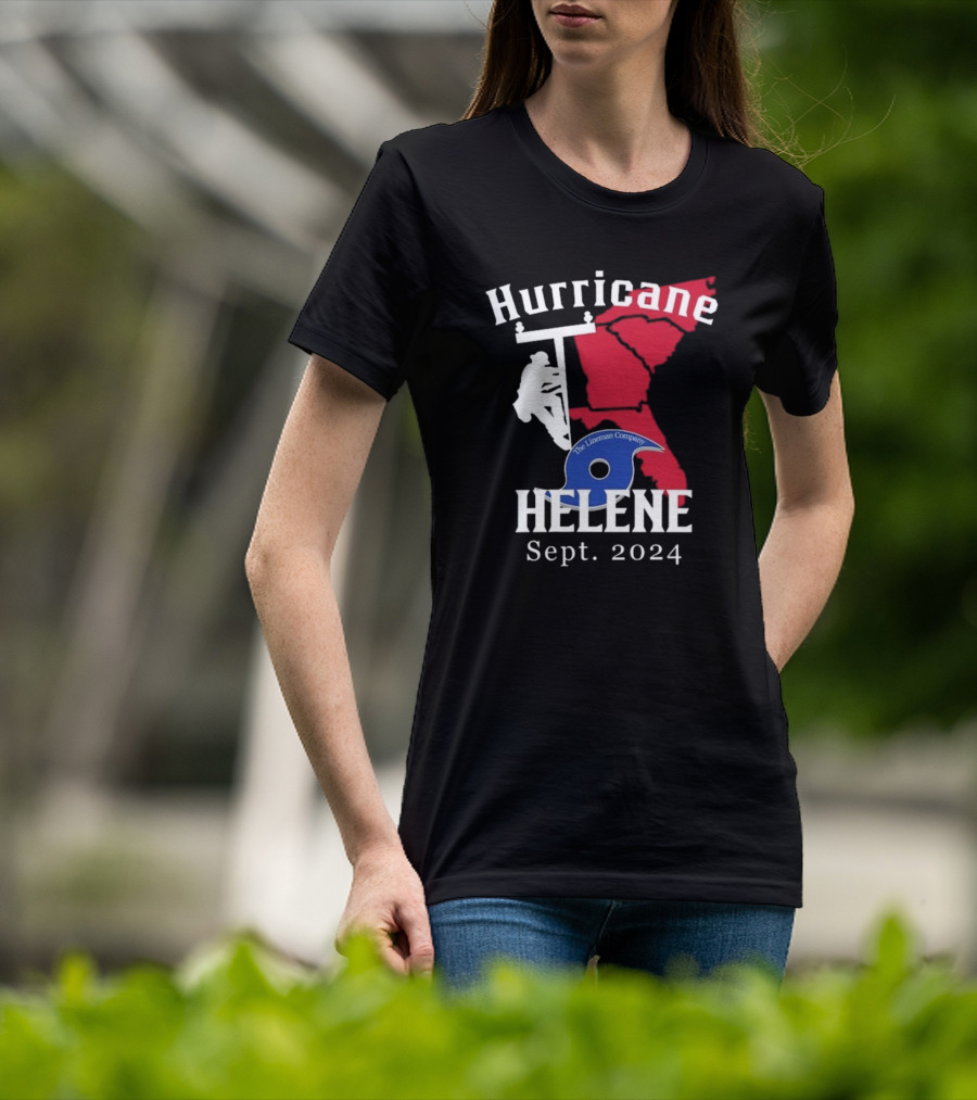 Hurricane Helene The Lineman Company Sept. T-Shirt