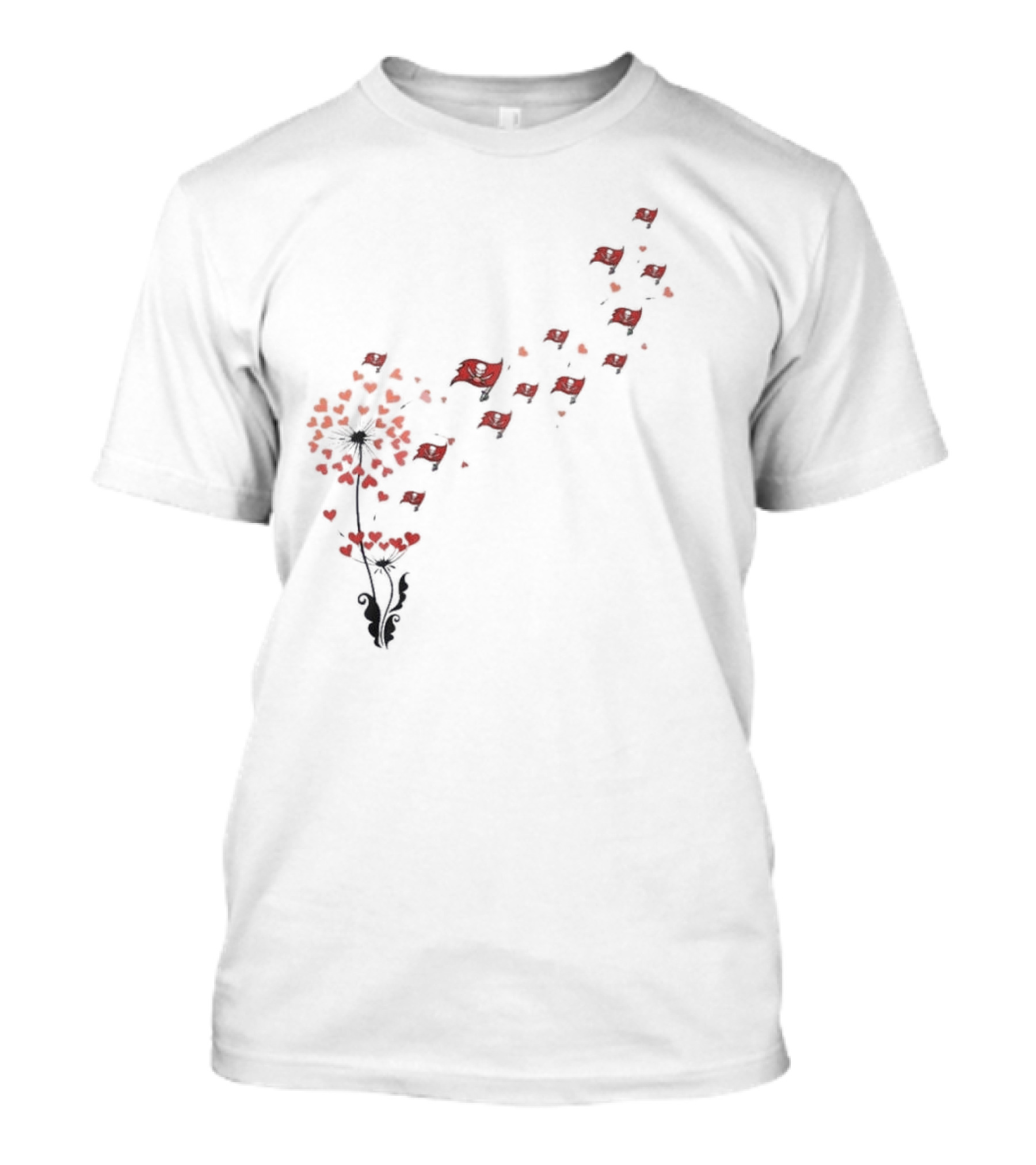 Tampa Bay Buccaneers Dandelion Blossoms Into Flags T-Shirt