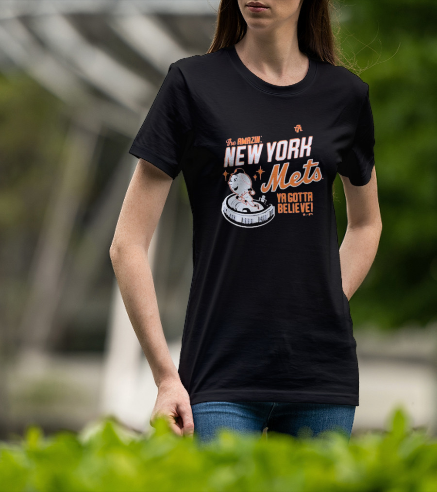The Amazin' New York Mets Ya Gotta Believe Mr. Met T-Shirt