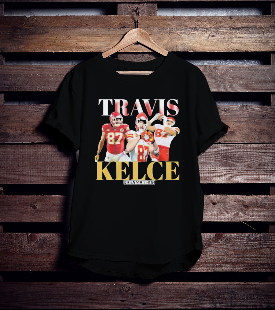 Travis Kelce Kansas City Chiefs Dreamathon Players Action Trio T-Shirt