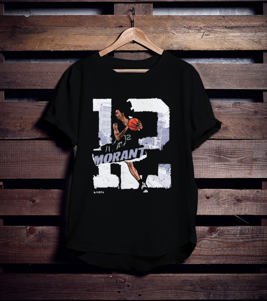 Ja Morant Number 12 Memphis Basketball Player T-Shirt