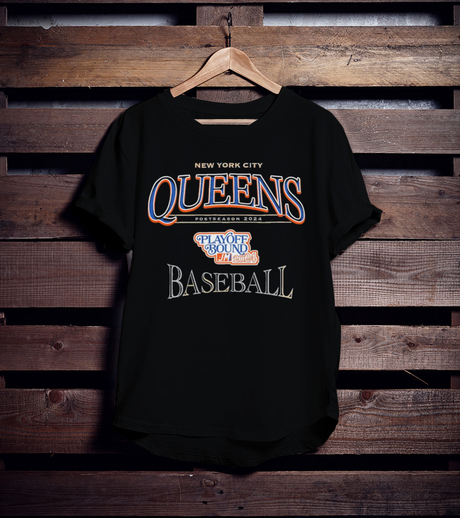 New York City Queens Baseball Playoff Bound Postseason October T-Shirt